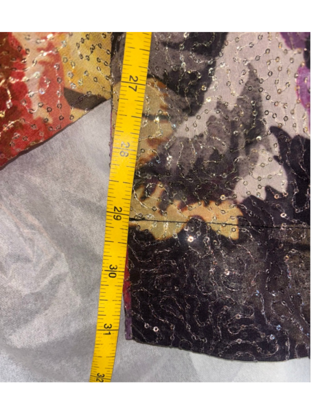 NEW Ranna Gill Designer Avant Garde Sequin Floral WideLeg Pants S Anthropologie - Picture 6 of 10